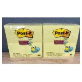 2 Post-it Notes: Super Sticky 3x3 Value Pack $38 Retail - Brand New