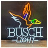 Busch Light Mallard Duck LED Neon Beer Sign - Brand New