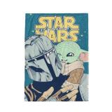 Disney Star Wars Mandalorian Plush Throw 46in x 60in - Brand New