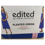 Edited by Remi Bader Pleated Dress Size S Blue - Brand New