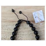 Bonny Boxx Black and Brown Beaded Adjustable Bracelet - Brand New