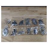 Lot of 12 New Silver-Tone Clip-On Earrings Pairs