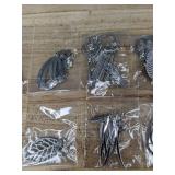 Lot of 12 New Silver-Tone Clip-On Earrings Pairs