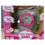 Bayer First Words Baby Doll - Brand New *T