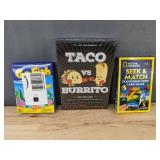 National Geographic Seek & Match Card Game - Go Fish Card Game - Taco vs Burrito - Brand New *T