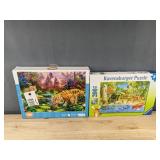 Wonder Forge Tiger Puzzle 1000-Piece & Ravensburger Puzzle 200 XXL - Brand New *T