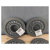 4 Standard 2.5 LBS Weight Plates - Brand New *T