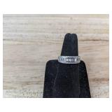 Wuziven Moissanite Ring 925 Sterling Silver, Unisex Size 8 - Brand New