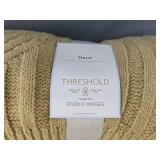 Threshold Throw Studio McGee 50" x 60" Tan - Brand New