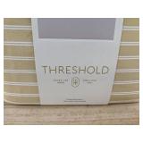 Threshold Performance Sheet Set - King Size - Yellow Striped - Brand New