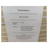 Threshold Performance Sheet Set - King Size - Yellow Striped - Brand New