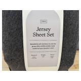 Threshold Jersey Sheet Set - Twin Size - Gray - Brand New
