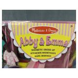 Melissa & Doug Abby & Emma Wooden Magnetic Dress-Up Play Set - Brand New *T