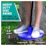 SQUIRREL Tree Swing Disc BLUE with Leg Protector, 9.5 ft Rope - Brand New *T
