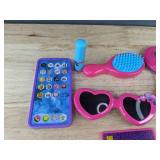 Purse & Accessories Set for Kids - Pink with Sunglasses, Toy Phone & Card - Brand New *T