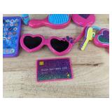 Purse & Accessories Set for Kids - Pink with Sunglasses, Toy Phone & Card - Brand New *T