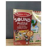 Melissa & Doug Sound Puzzle Farm Animals & Nuby Suction Spinner Toys - Brand New *T
