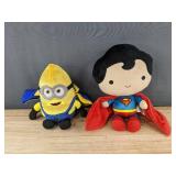 Illumination Minions Despicable Me 4 Plush & DC Comics Superman Plush - Brand New *T