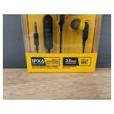 DEWALT DXMA1909032 Jobsite Earphones - IPX6 Water Resistant, 3.5mm Connector - Brand New *A