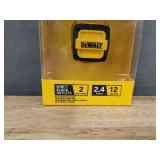 DEWALT NeverBlock 2-Port Worksite USB Charger - 2 USB Ports, 2.4A, 12W - Brand New *A