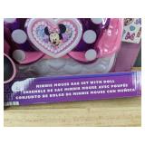 Disney Minnie Mouse Bag Set and Minnie Mouse Doll - Brand New *T