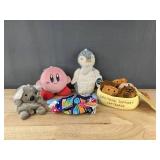 Kirby Plush, Mary Meyer Penguin, Palm Pals Koala & Capybaras in Bowl - Brand New *T
