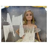 Barbie Holiday Barbie 2025 Gold Lace Ballgown - Brand New *T