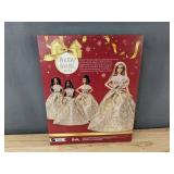 Barbie Holiday Barbie 2025 Gold Lace Ballgown - Brand New *T