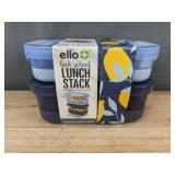 Ello Lunch Stack 2-Pack Bento Box - Brand New *T