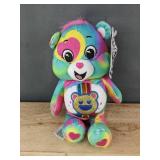 Care Bears Rainbow Plush Bear - Glitter Belly & Rainbow Tie-Dye - Brand New *T