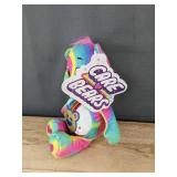 Care Bears Rainbow Plush Bear - Glitter Belly & Rainbow Tie-Dye - Brand New *T