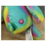 Care Bears Rainbow Plush Bear - Glitter Belly & Rainbow Tie-Dye - Brand New *T