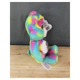 Care Bears Rainbow Plush Bear - Glitter Belly & Rainbow Tie-Dye - Brand New *T