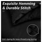 Black Queen Comforter Box Stitching, 88" x 88" - Brand New *A