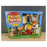 Melissa & Doug Safari Buddies Hand Puppets - 6-Pack - $42.00 Retail - Brand New *T