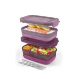 Ello Lunch Stack 2-Pack - Leak-Proof Dishwasher Safe Microwave Safe - Brand New *T