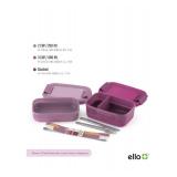 Ello Lunch Stack 2-Pack - Leak-Proof Dishwasher Safe Microwave Safe - Brand New *T