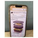 Ello Lunch Stack 2-Pack - Leak-Proof Dishwasher Safe Microwave Safe - Brand New *T