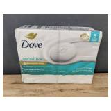 Dove Sensitive Beauty 8 Pack Bars, Dove Restore Coconut & Cocoa Butter Body Wash - Brand New