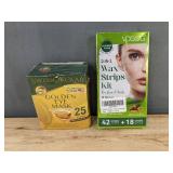 SwissOkolab Golden Eye Mask and VogSig 2-In-1 Wax Strips Kit - Brand New