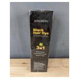 KINGMING Black Hair Dye Shampoo 3 in 1, 500ml - Brand New