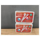 Cleings Toothbrushes - Two 24-Count Packs & PdOo Teeth Whitening Strips, 28 Total Pack - Brand New