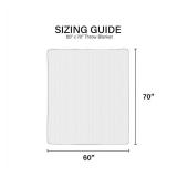 Ann Taylor Oversized Reversible Quilted Chevron Gray 60" x 70" Throw - Brand New