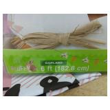 Easter  Accessories with Plastic Eggs & 54" Tablecloth - Brand New