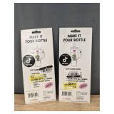 Char Charms Water Bottle Charms & Pouch - Brand New