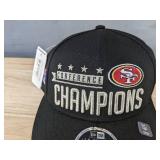 New Era NFL San Francisco 49ers Conference Champions 9FIFTY Snapback Football Hat $35.99 Retail - Brand New