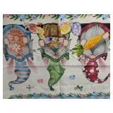 Easter Gnome Valance 54" x 18" - 2-Pack - Brand New