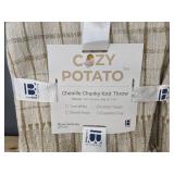 Cozy Potato Chenille Chunky Knit 50" x 90" Throw - Brand New