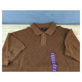 DKNY Brown Cotton Sweater Pullover XXL $89.50 Retail - Brand New