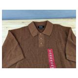 DKNY Sweater Pullover XL Brown 100 Percent Cotton $89.50 Retail - Brand New
